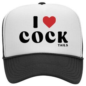 I Love Cocktails Funny Gift Gag For Women Foam Trucker Hat Mesh Snapback Cap